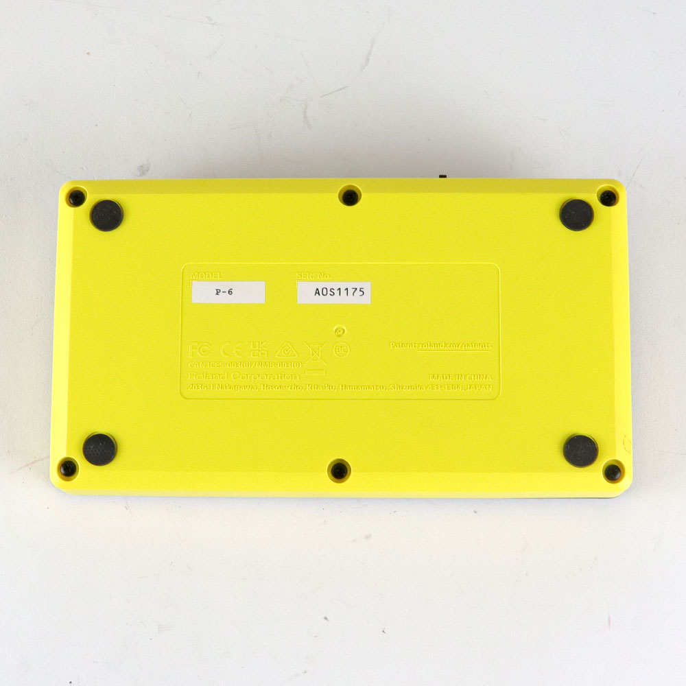 【中古】 サンプラー ローランド ROLAND P-6 CREATIVE SAMPLER AIRA COMPACT アイラコンパクト クリエイティブサンプラー P6 裏面