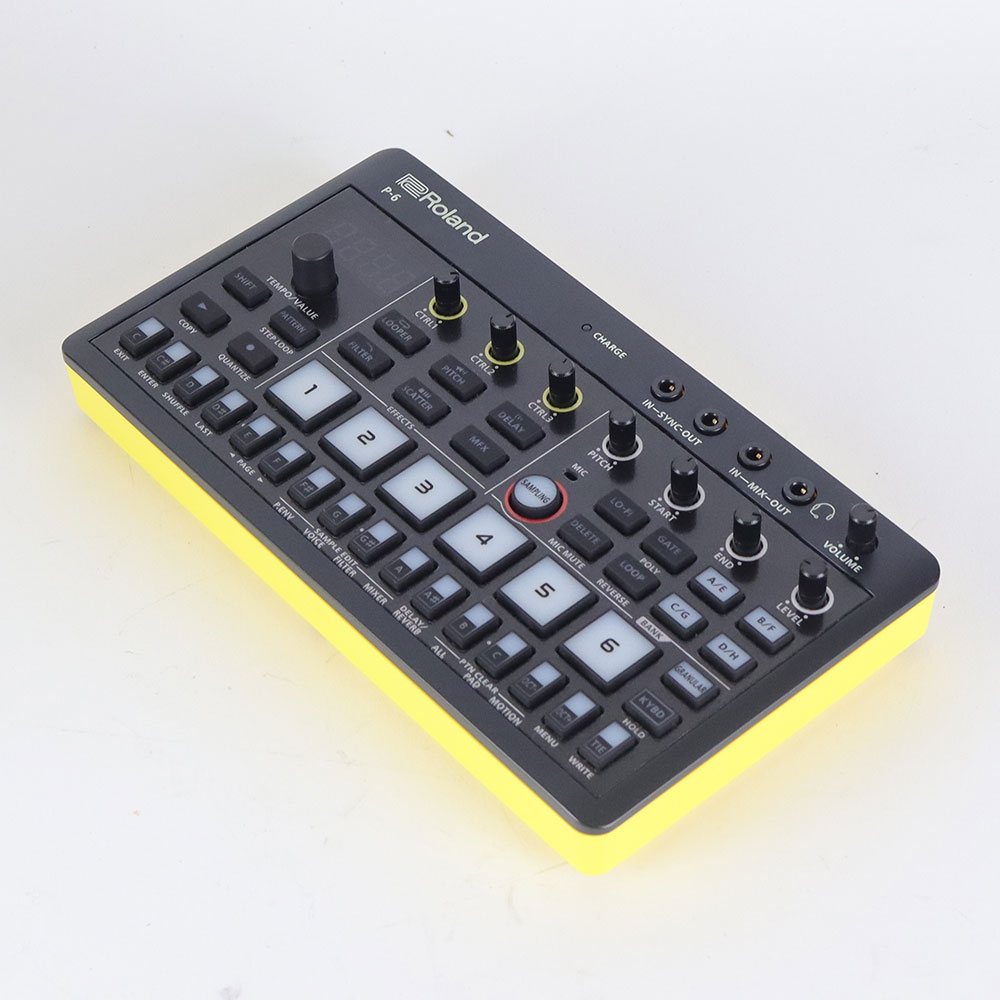 【中古】 サンプラー ローランド ROLAND P-6 CREATIVE SAMPLER AIRA COMPACT アイラコンパクト クリエイティブサンプラー P6 全体