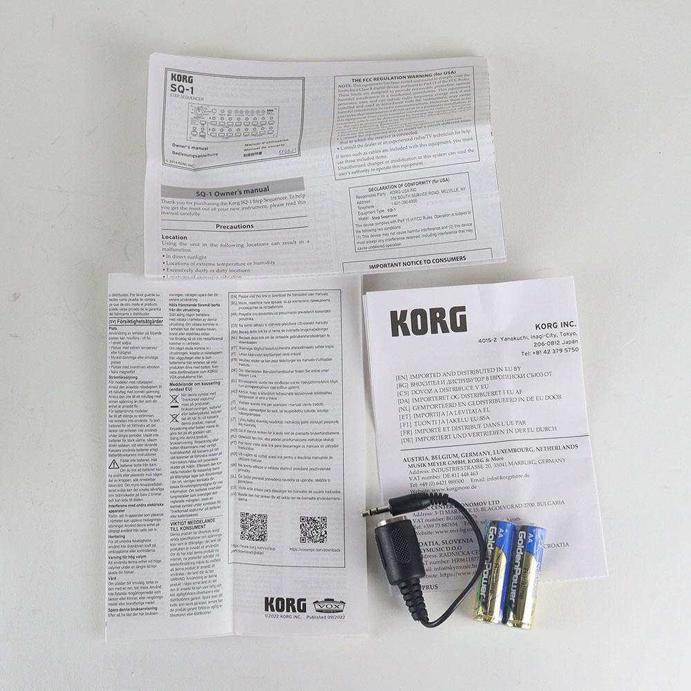 【中古】 KORG SQ-1 ステップ・シーケンサー コルグ 付属品