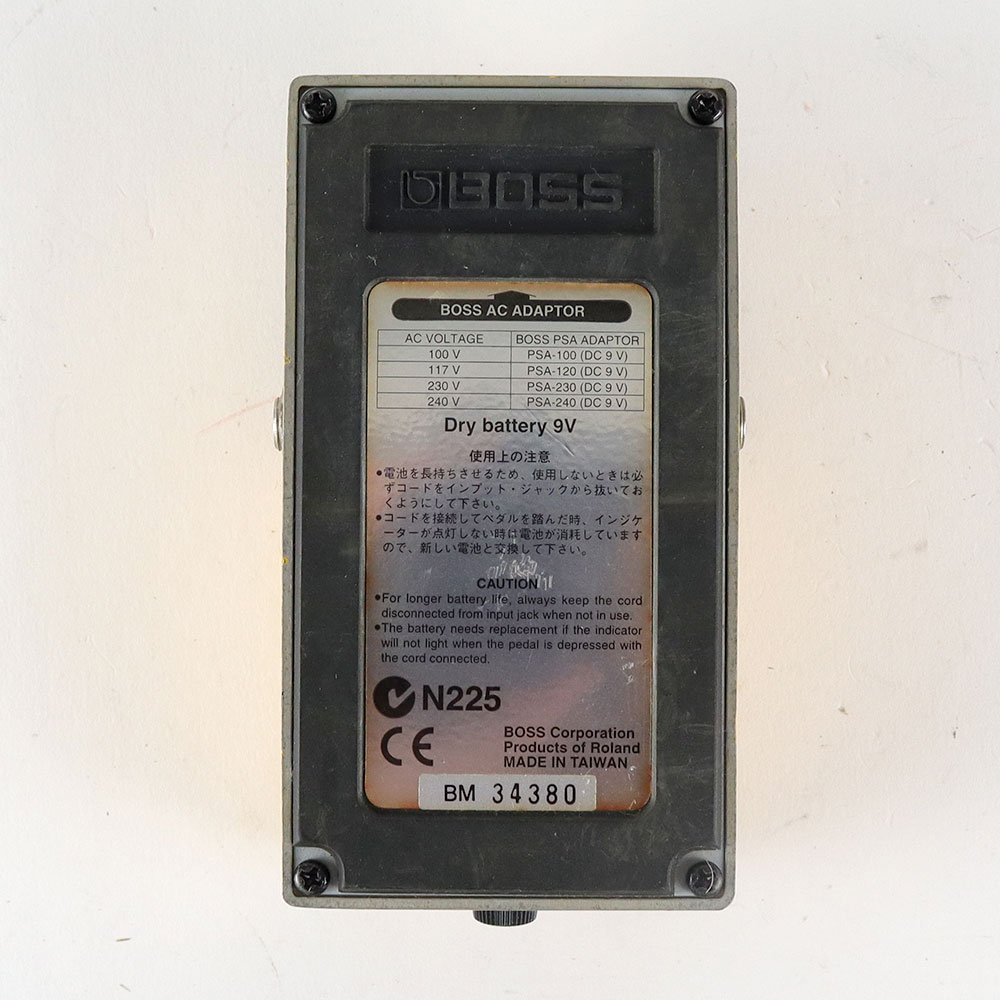 【中古】 オーバードライブ エフェクター BOSS OD-3 Over Drive ギターエフェクター 裏面