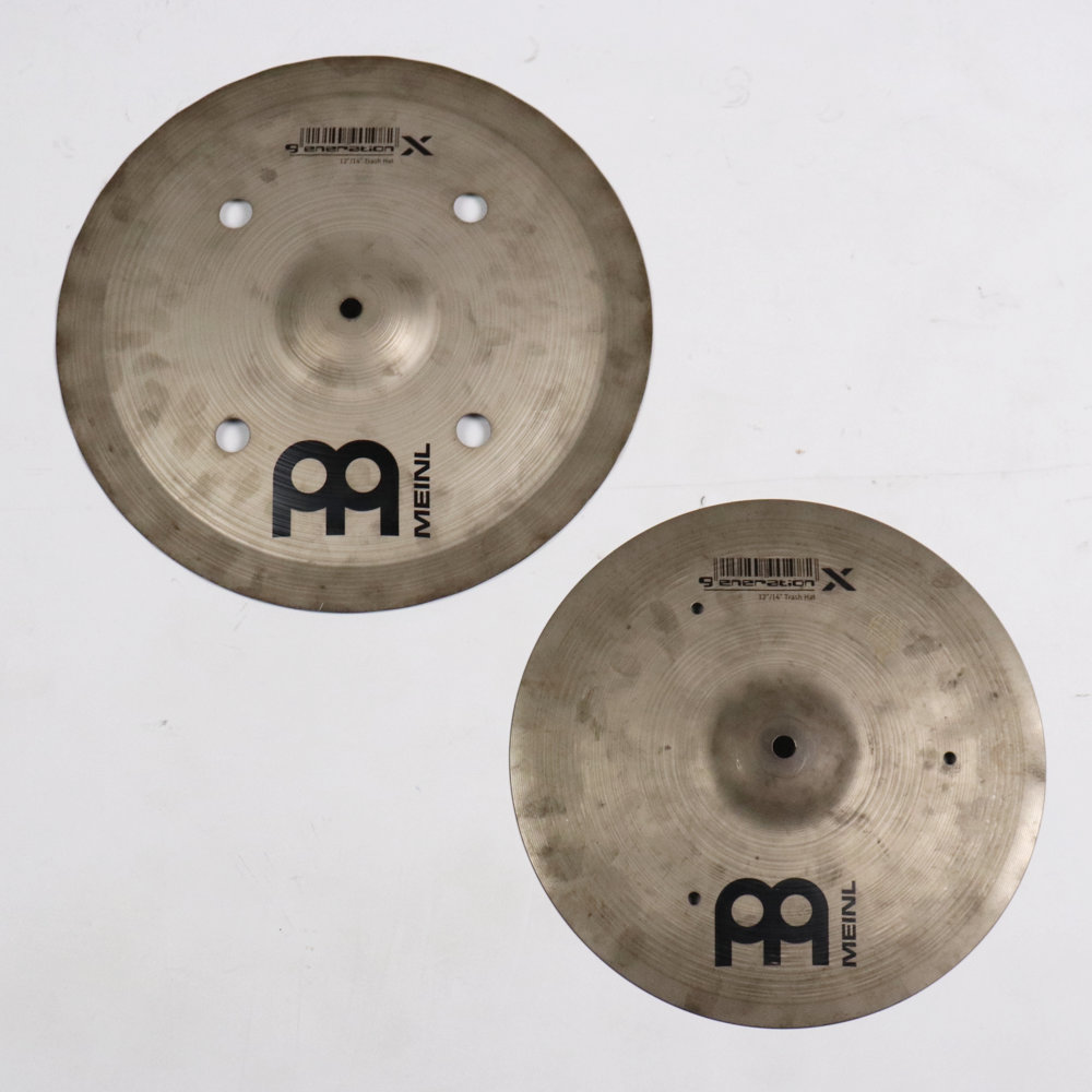【中古】 ハイハットシンバル ペア マイネル MEINL Generation X GX-12/14TH 12/ 14 Trash Hat Benny Greb’s signature cymbal ハイハット ペア