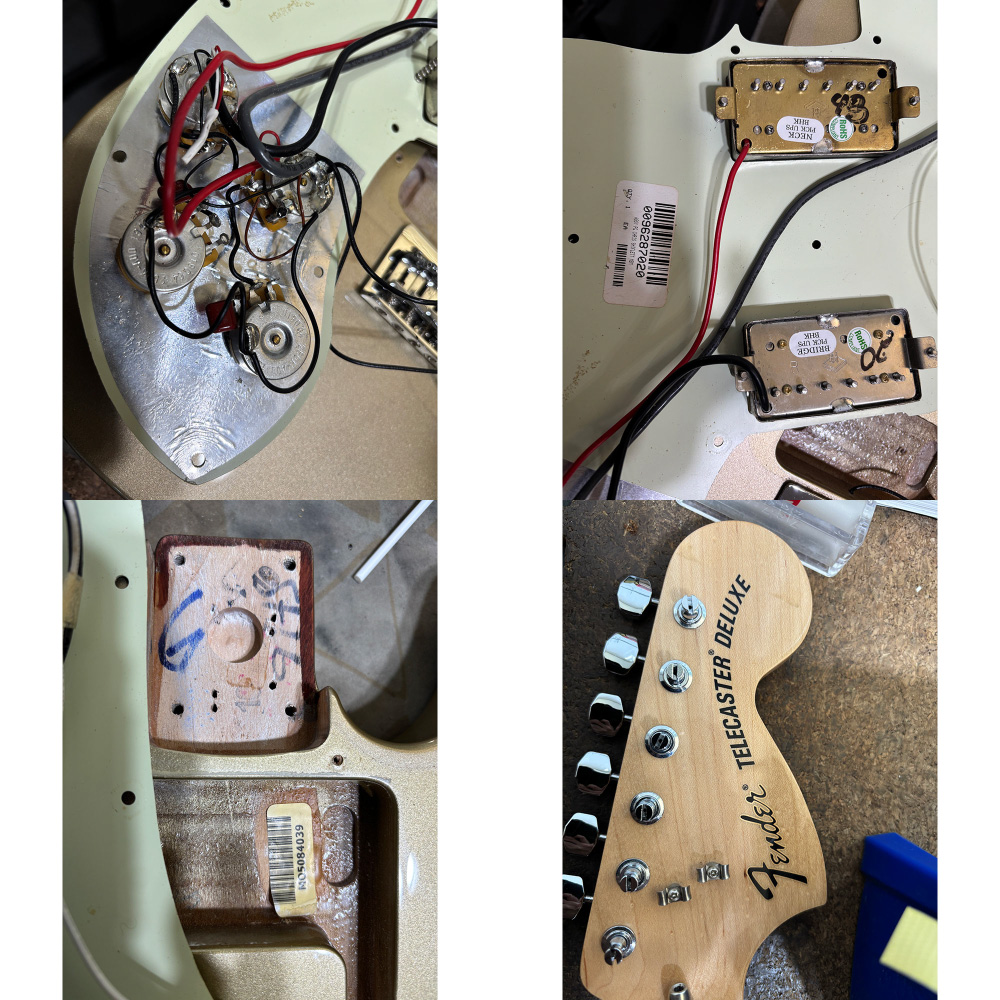 【中古】 エレキギター Fender Chris Shiflett Telecaster Deluxe Rosewood Fingerboard Shoreline Gold 2020年製 フェンダー テレキャスターデラックス FOO FIGHTERS クリス・シフレットモデル ピックアップ、ネック