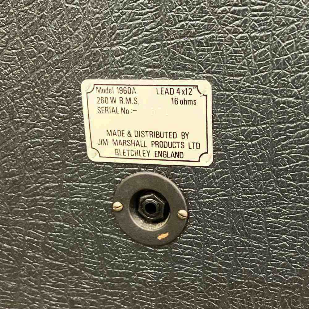【中古】 MARSHALL 1960A スピーカー・キャビネット マーシャル 12インチ4発スピーカー スラント 16Ω 1入力端子タイプ IP