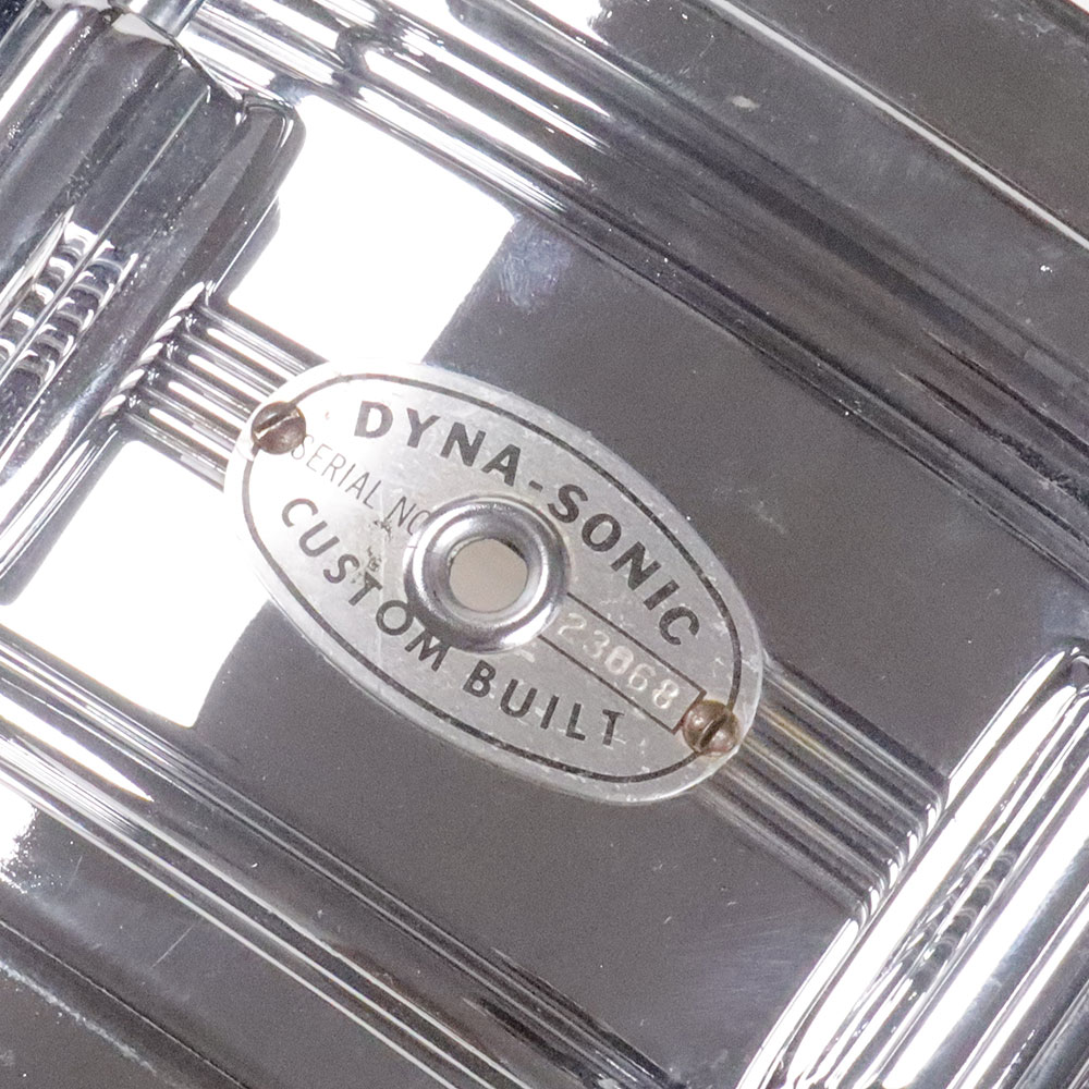 【中古】 スネアドラム ロジャース Rogers DYNA-SONIC COB Chrome Over Brass shell 14x5 スネアドラム 70s エンブレム
