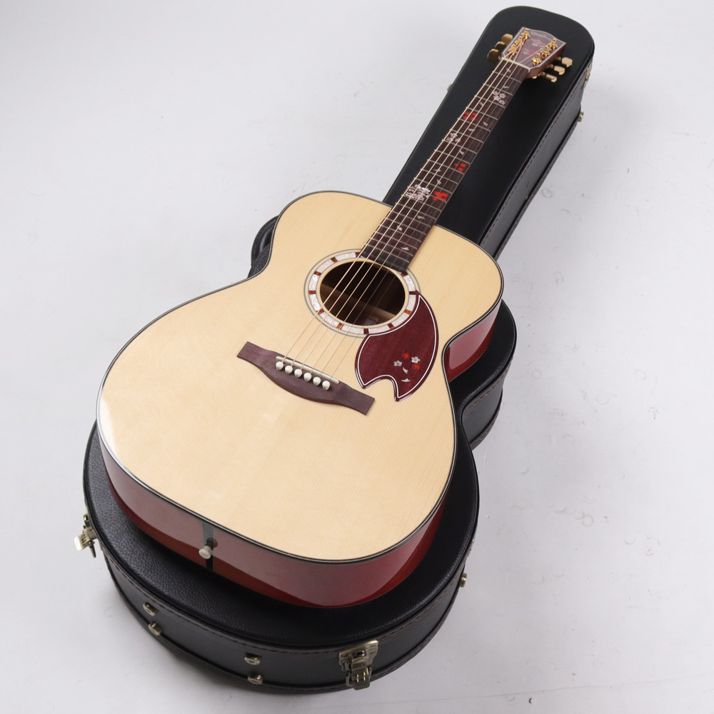 【中古】 アコースティックギター Headway HF-SHIKIZAKURA’21 SF,S-ESU ATB 桜ギター ヘッドウェイ 四季桜 アディロンダックスプルーストップ 日本製 MADE IN JAPAN