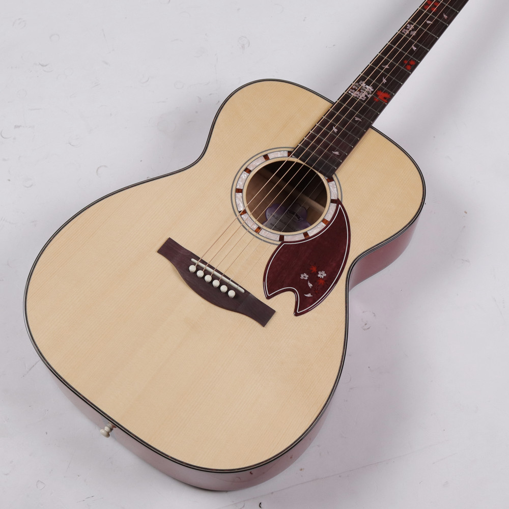 【中古】 アコースティックギター Headway HF-SHIKIZAKURA’21 SF,S-ESU ATB 桜ギター ヘッドウェイ 四季桜 アディロンダックスプルーストップ 日本製 MADE IN JAPAN ボディトップ
