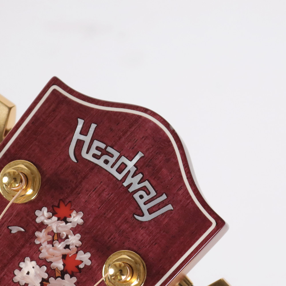 【中古】 アコースティックギター Headway HF-SHIKIZAKURA’21 SF,S-ESU ATB 桜ギター ヘッドウェイ 四季桜 アディロンダックスプルーストップ 日本製 MADE IN JAPAN ヘッド傷