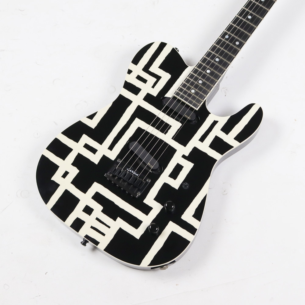 【中古】 エレキギター Zodiac Works TC-HOTEI Black with White Line 布袋寅泰氏シグネイチャーモデル ゾディアック HOTEI MODEL ボディトップ