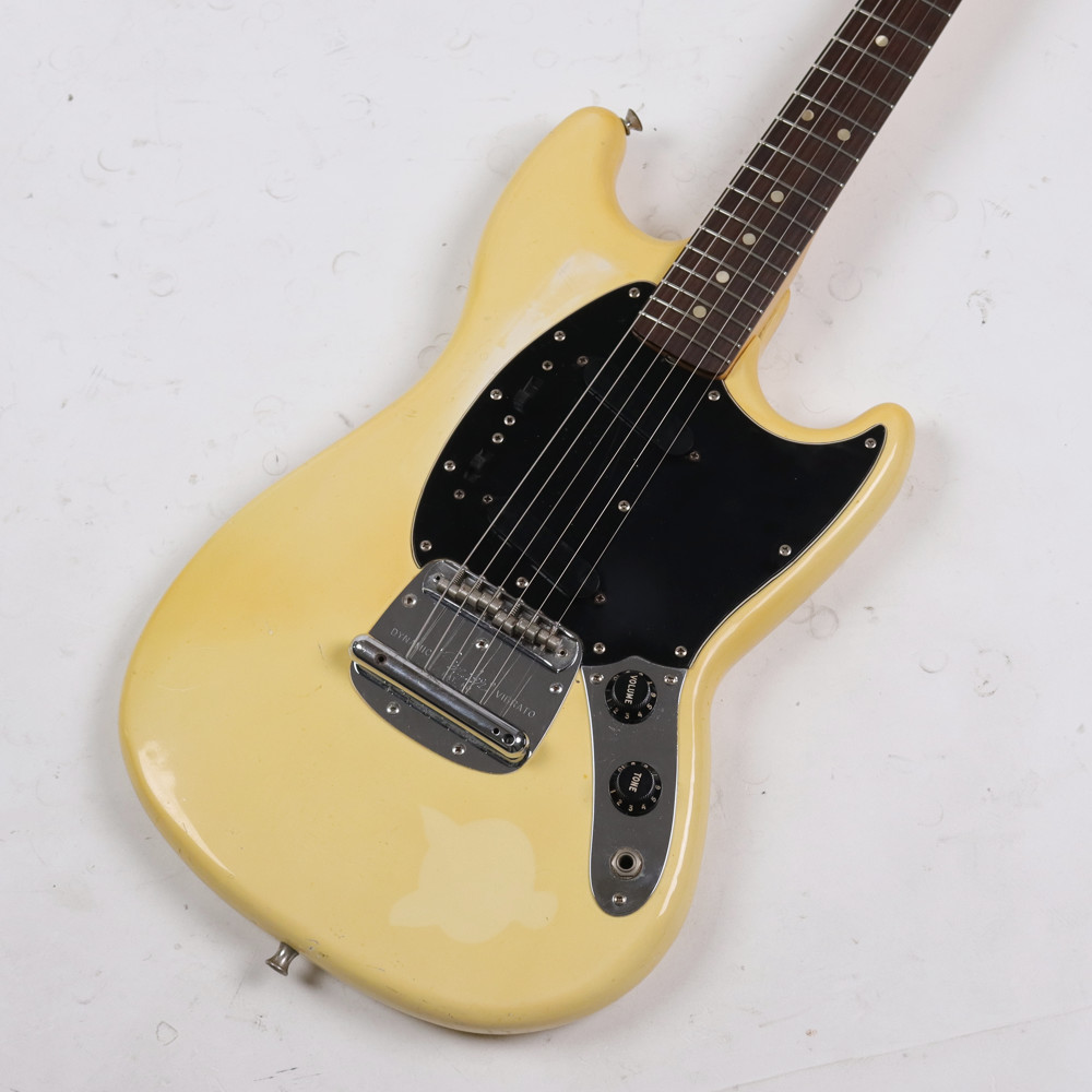 【中古】 エレキギター Fender USA Mustang WH 1977年製 フェンダー ムスタング ボディトップ