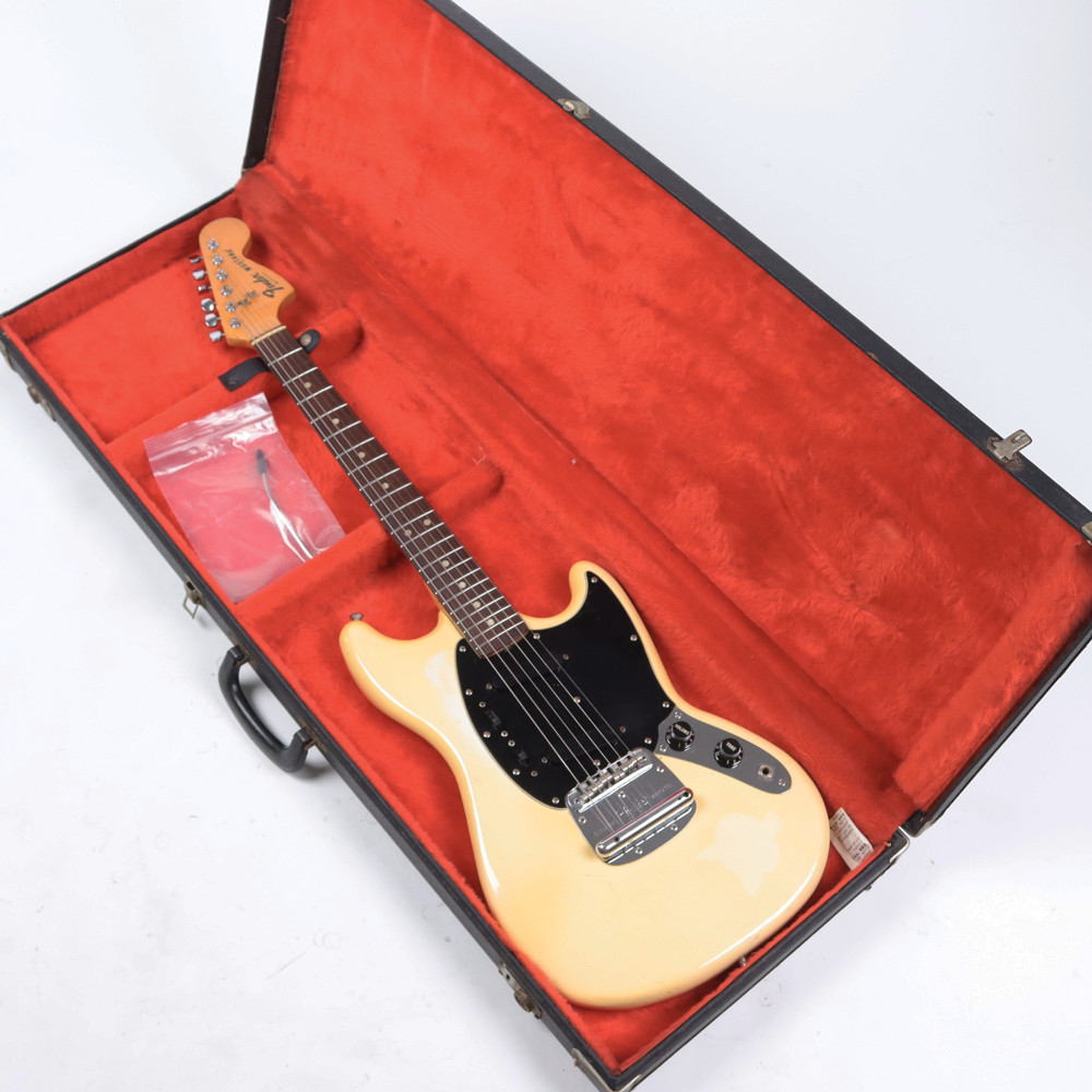 【中古】 エレキギター Fender USA Mustang WH 1977年製 フェンダー ムスタング ケース
