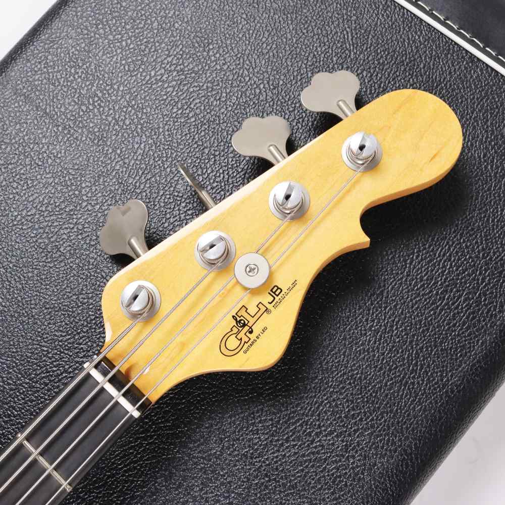 【中古】 エレキベース G&L USA JB Lemon Drop 2015年製 Swamp Ash Body Flame Maple Top USA製 GL JBスタイル ヘッド画像