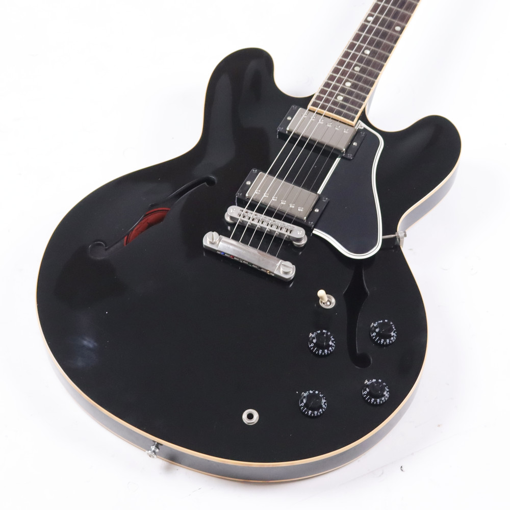 【中古】 エレキギター Gibson Memphis ES-335 Dot Reissue Ebony 2013年製 セミアコースティックギター ギブソン メンフィス ES335 ブラック ボディトップ