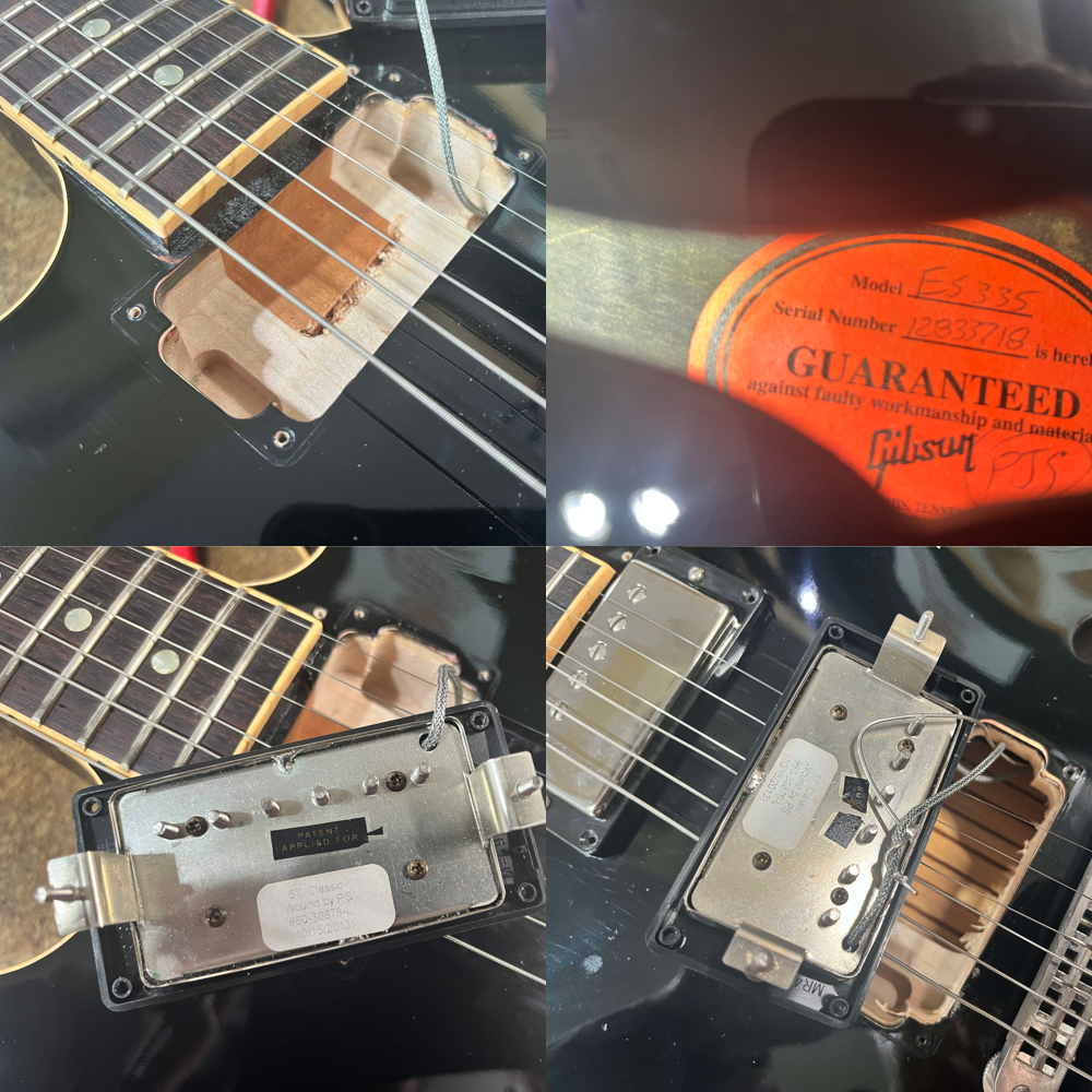 【中古】 エレキギター Gibson Memphis ES-335 Dot Reissue Ebony 2013年製 セミアコースティックギター ギブソン メンフィス ES335 ブラック ピックアップ