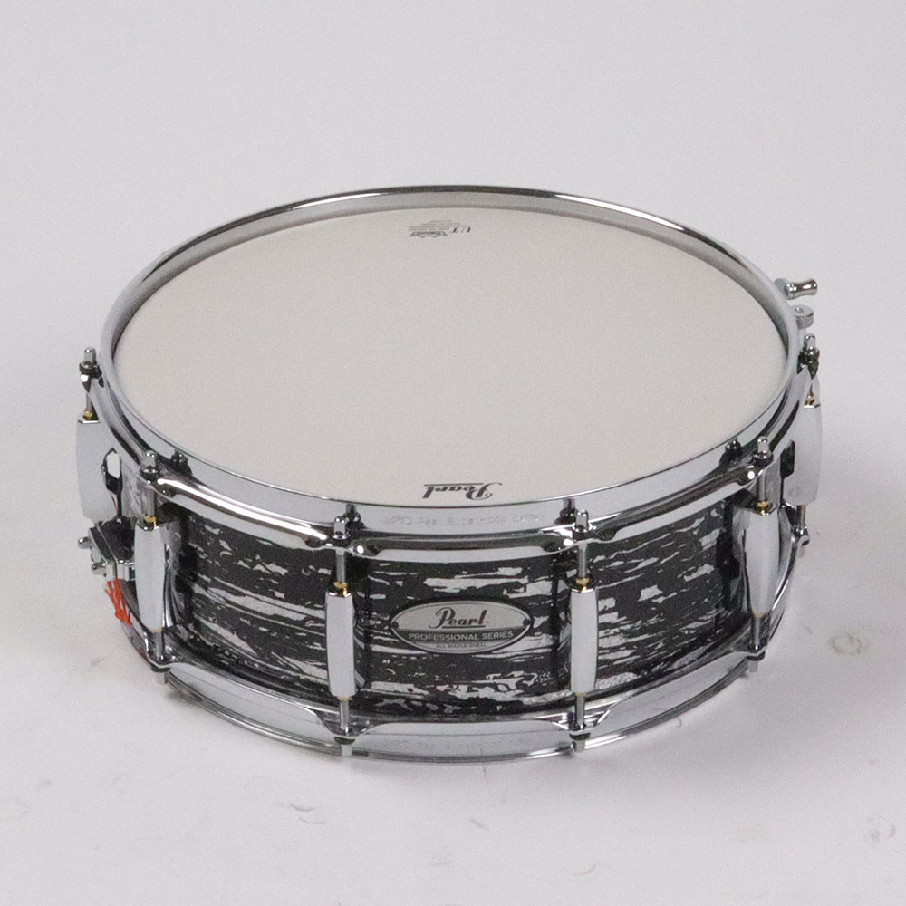 【中古】 Pearl パール PMX1450S/C #412 Black Oyster Glitter PROFESSIONAL SERIES スネアドラム 正面