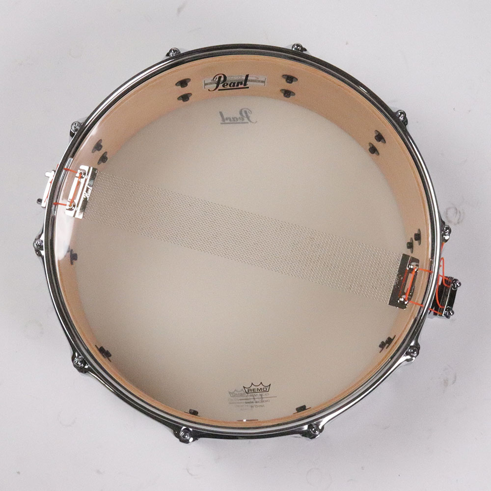 【中古】 Pearl パール PMX1450S/C #412 Black Oyster Glitter PROFESSIONAL SERIES スネアドラム 裏面