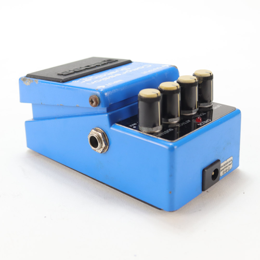 【中古】 コンプレッサー エフェクター BOSS CS-3 Compression Sustainer Made in Japan ギターエフェクター リア斜めアングル画像
