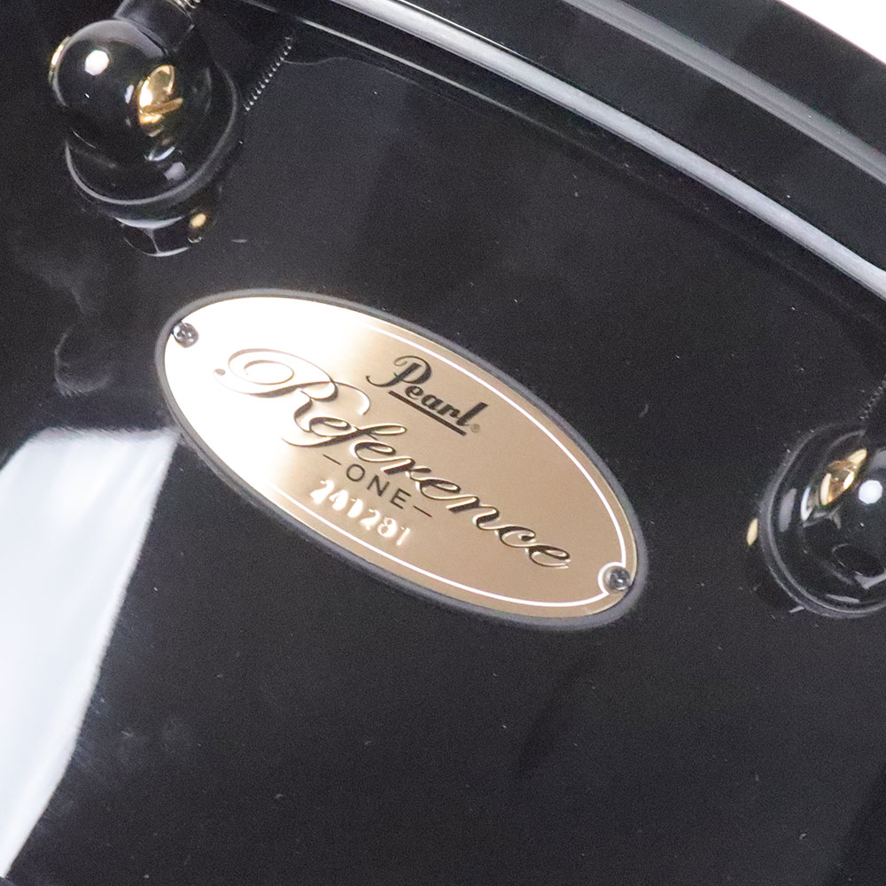 【中古】 スネアドラム パール Pearl RF1P1465S20/B Reference One 20ply Black in the Darkness 14×6.5 スネアドラム エンブレム