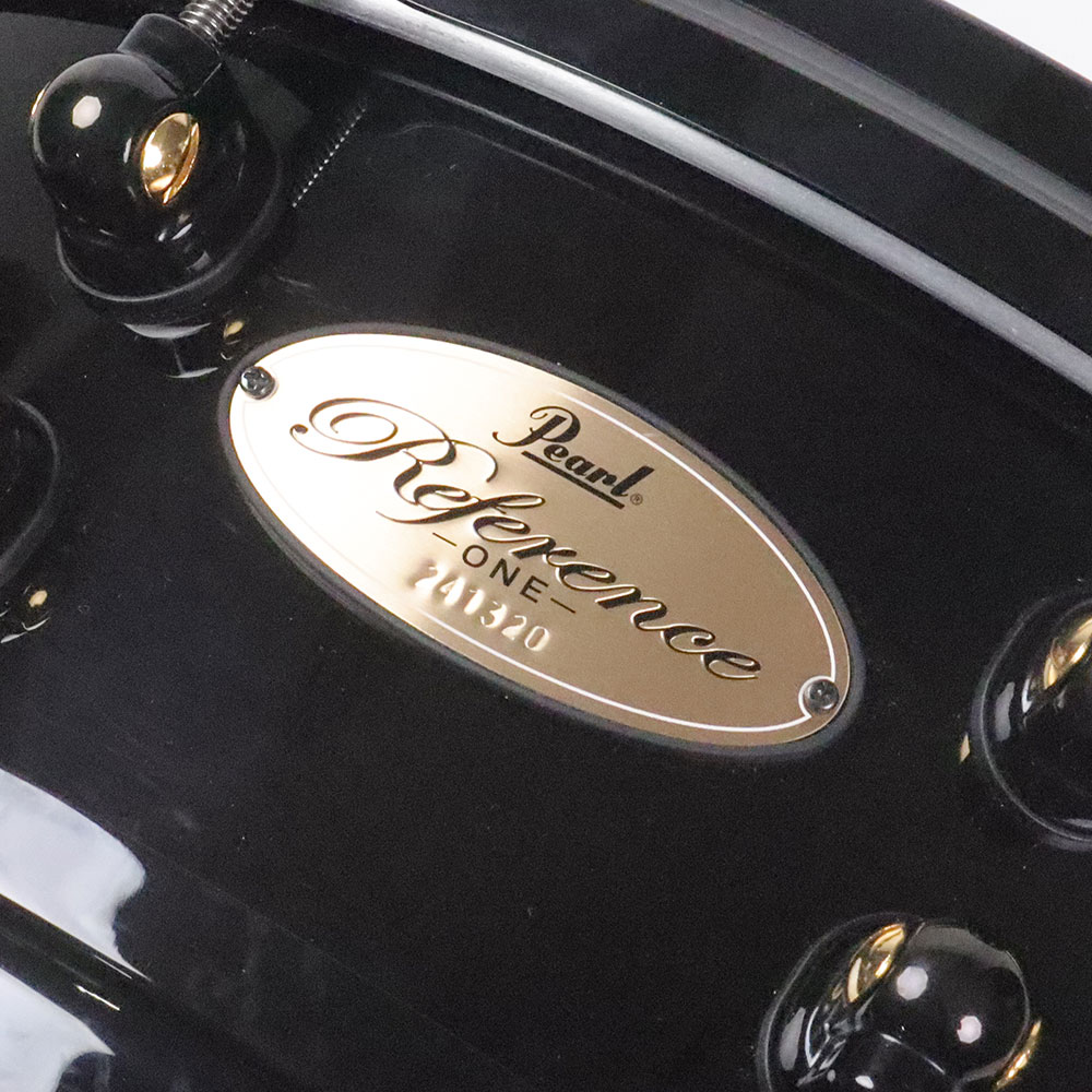 【中古】 スネアドラム パール Pearl RF1P1450S20/B Reference One 20ply Black in the Darkness 14×5 スネアドラム エンブレム