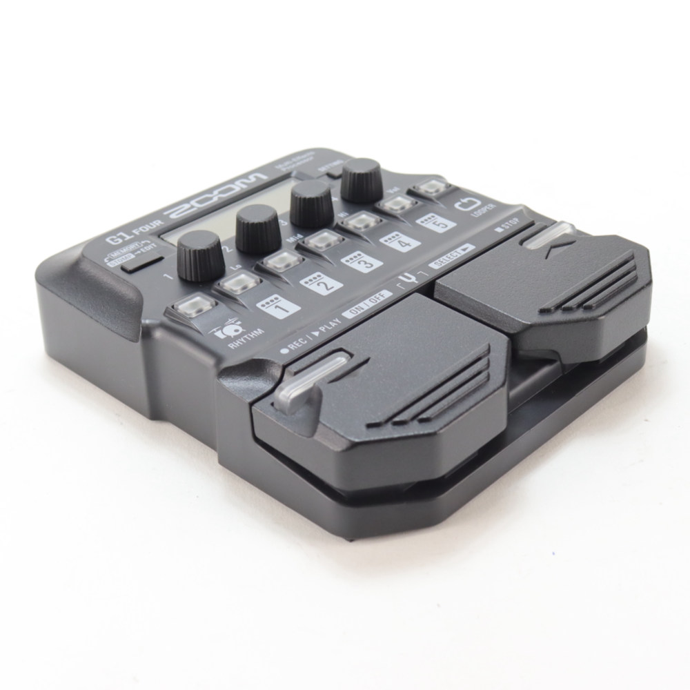 【中古】 ズーム ZOOM G1 FOUR ギターマルチエフェクター 斜めアングル画像