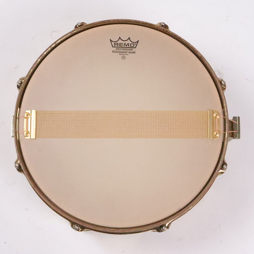 【中古】 スネアドラム パール Pearl Custom Classic ONE PIECE MAPLE SHELL 14x5.5 Made in Japan 裏面