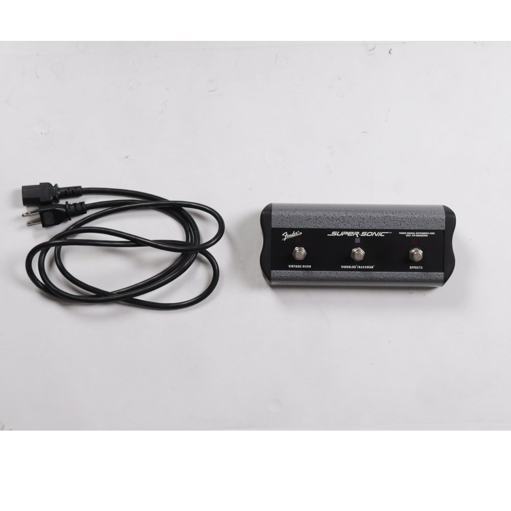 【中古】 ギターアンプ Fender Super-Sonic 1x12 Combo Blonde 2006年製 フェンダー 真空管アンプ スーパーソニック 6L6管2本搭載 付属品