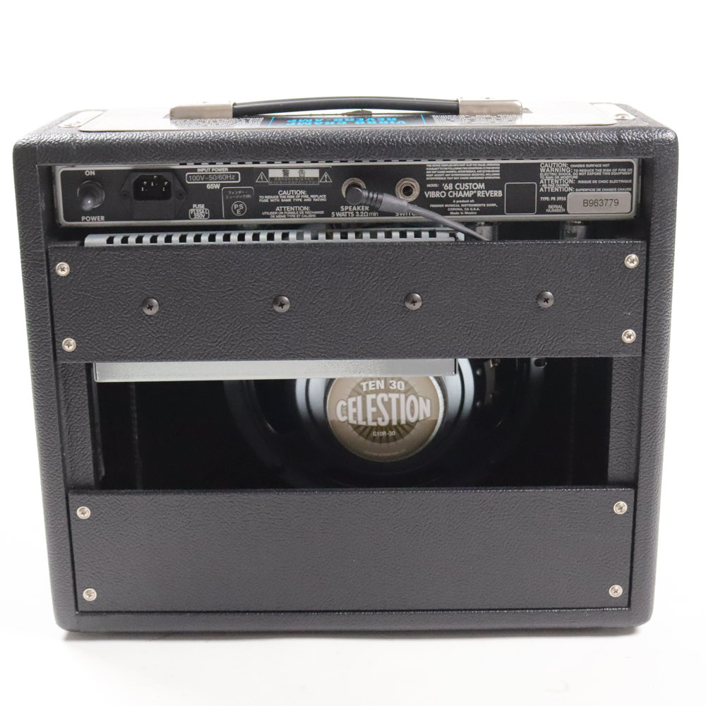 【中古】 ギターアンプ Fender ’68 Custom Vibro Champ Reverb 2023年製 フェンダー バイブロチャンプリバーブ 背面