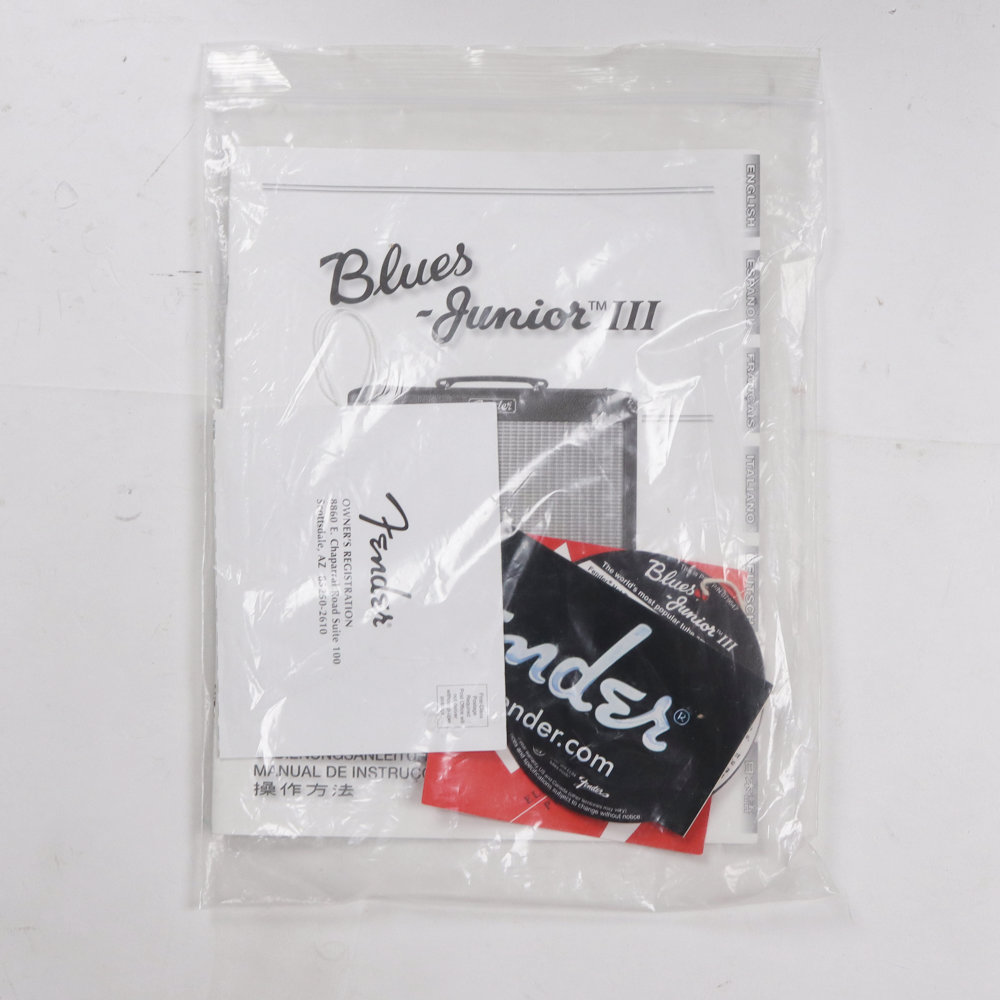 【中古】 ギターアンプ コンボ Fender Blues Junior III 真空管アンプ フェンダー ブルースジュニア 取扱説明書