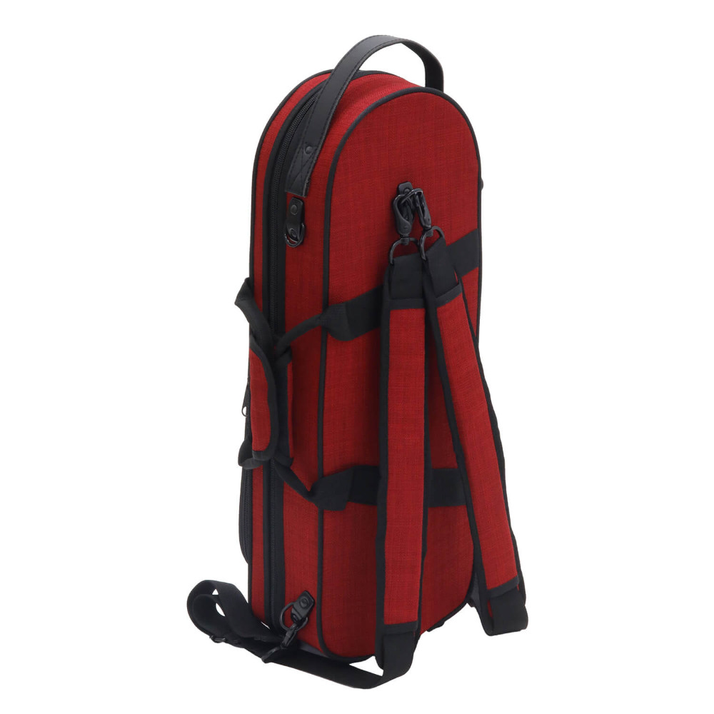KIKUTANI キクタニ TR-Tweed RED ツイード製トランペットケース 背面画像