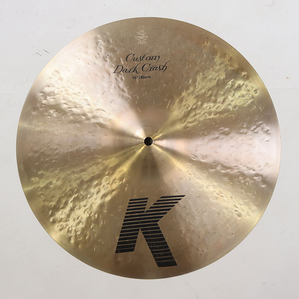【中古】 クラッシュシンバル ジルジャン ZILDJIAN K.Zildjian Custom Dark Crash 16インチ