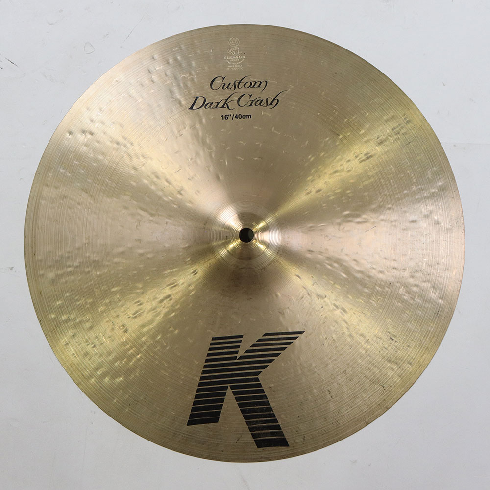【中古】 クラッシュシンバル ジルジャン ZILDJIAN K.Zildjian Custom Dark Crash 16インチ