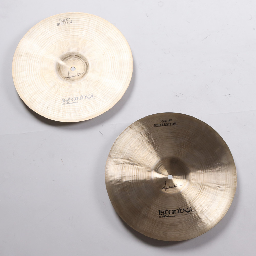 【中古】 ハイハットシンバル ペア イスタンブール メメット istanbul Mehmet Nostalgia HIHAT 13インチ ペア 裏面
