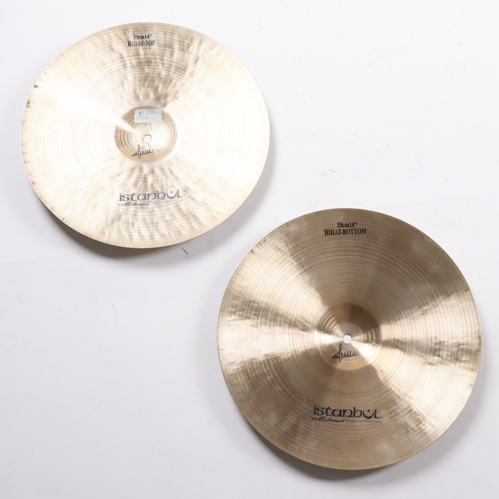 【中古】 ハイハットシンバル ペア イスタンブール メメット istanbul Mehmet Nostalgia HIHAT 14インチ ペア 裏面