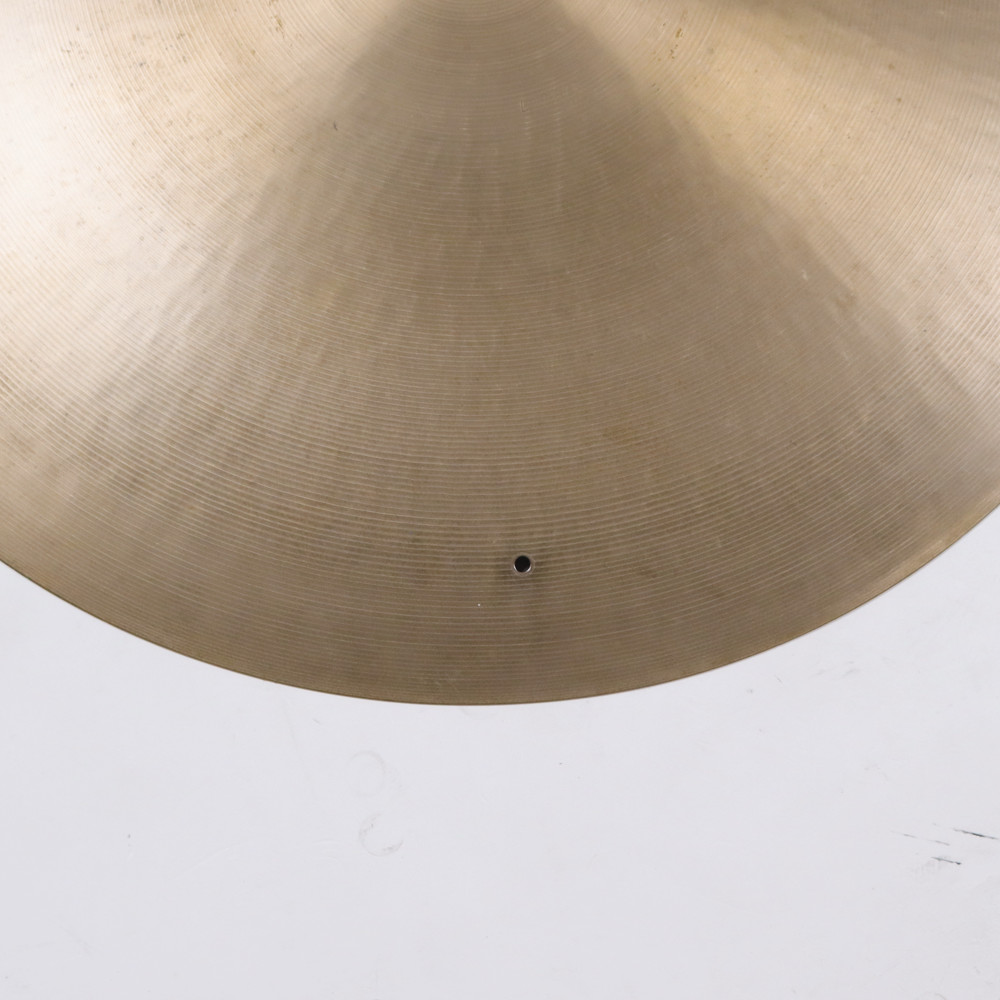 【中古】 リベット付きライドシンバル パイステ PAISTE Formula 602 FLAT RIDE MEDIUM 20インチ 1970s ビンテージシンバル 穴