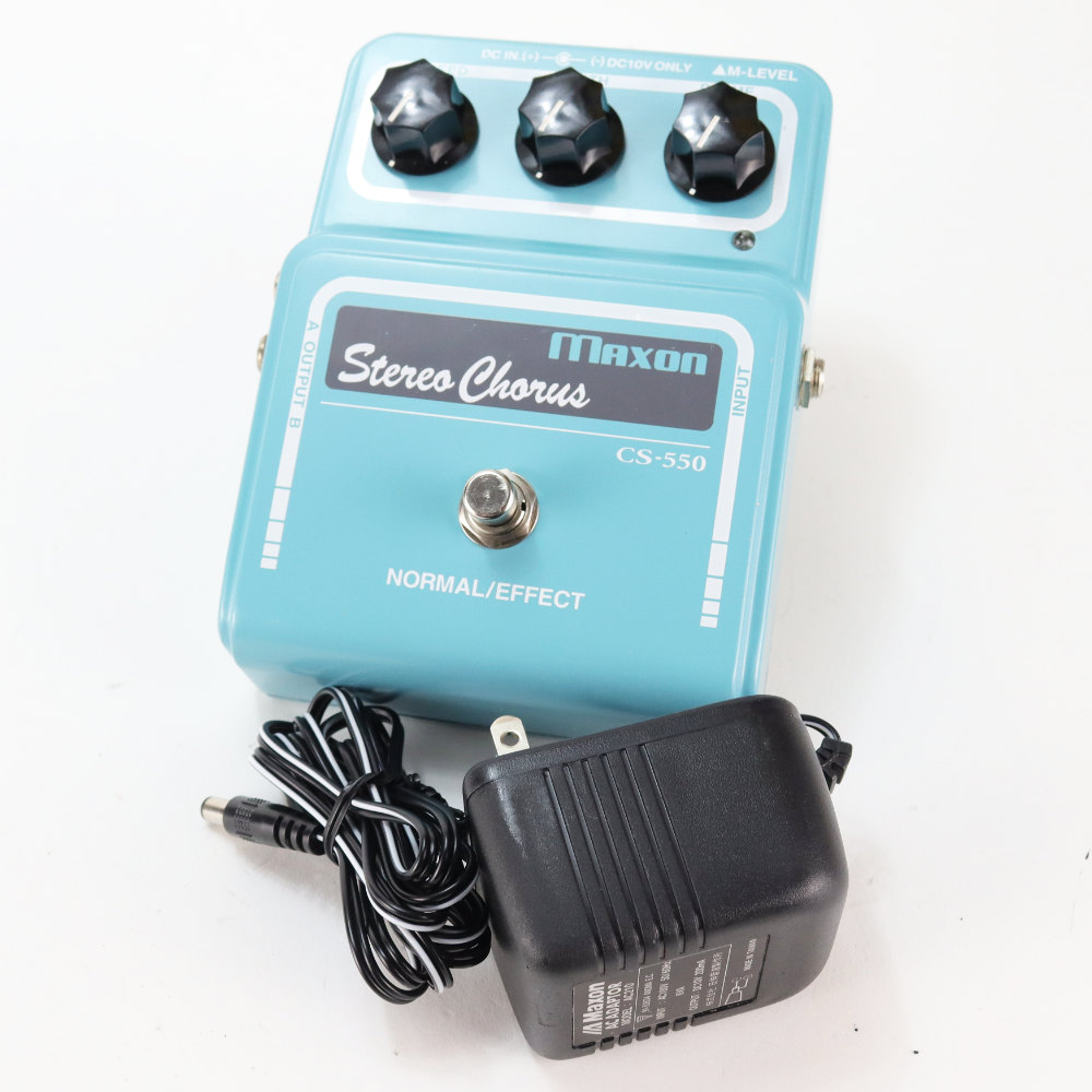 【中古】コーラス エフェクター MAXON マクソン CS-550 Stereo Chorus ギターエフェクター