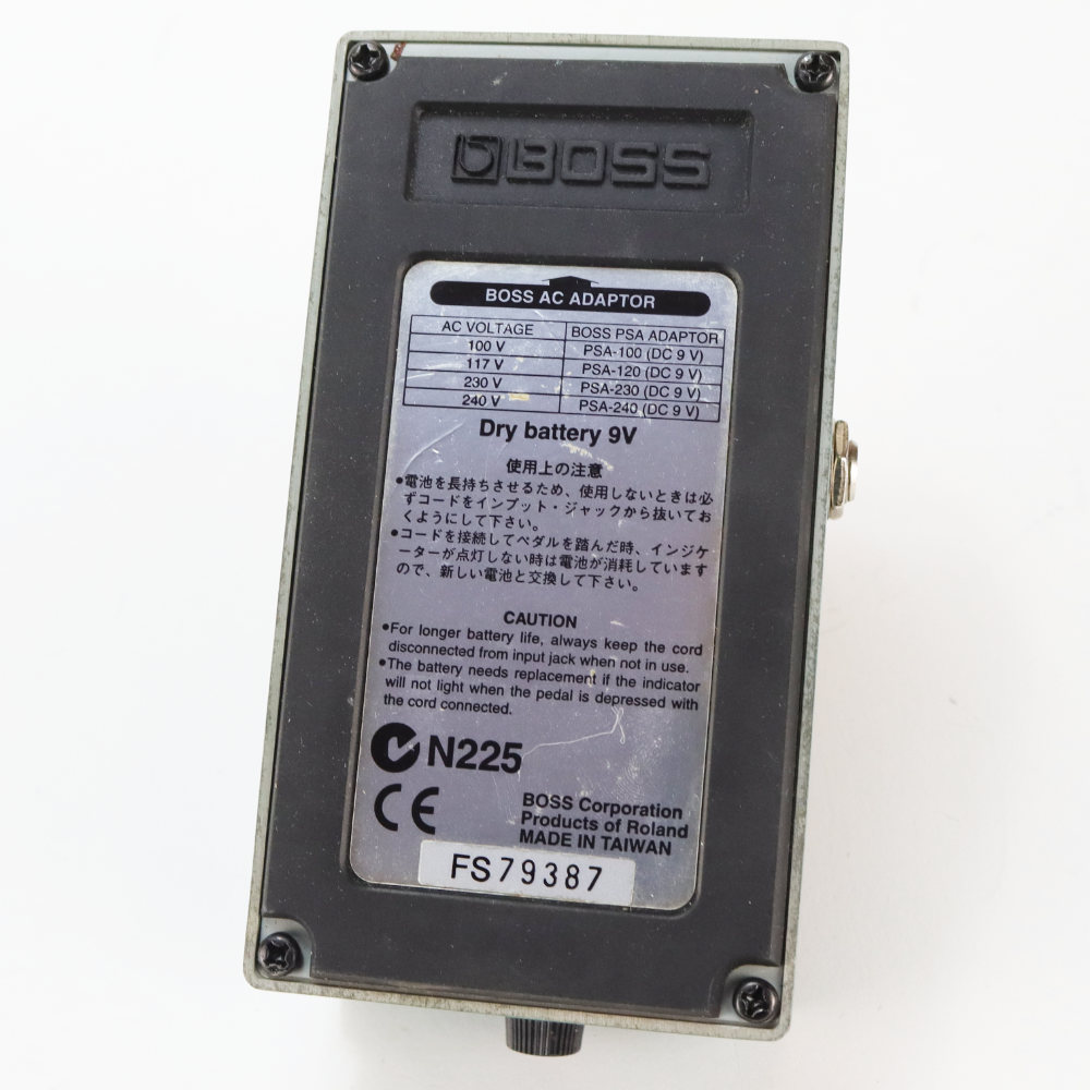 【中古】 トレモロ エフェクター BOSS TR-2 Tremolo ギターエフェクター 本体画像 裏