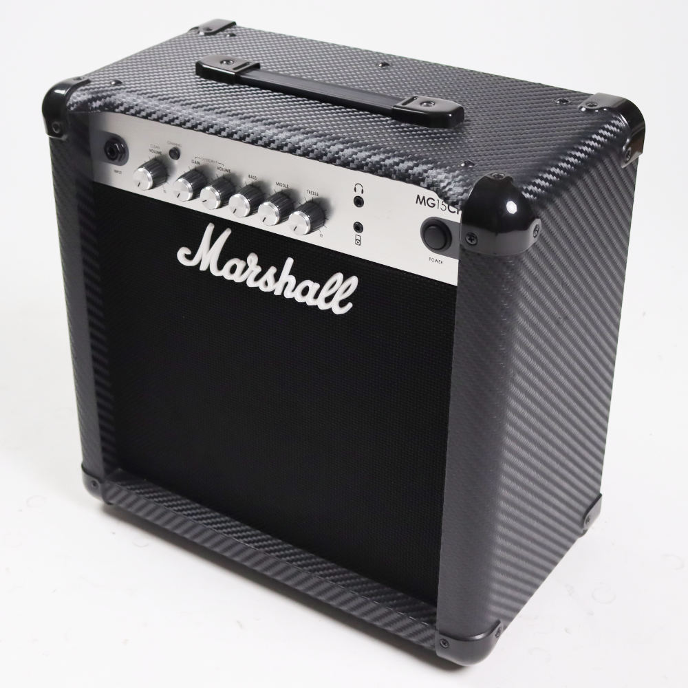 【中古】ギターアンプ マーシャル MARSHALL MG15CF 小型ギターアンプ コンボ 本体画像 斜め