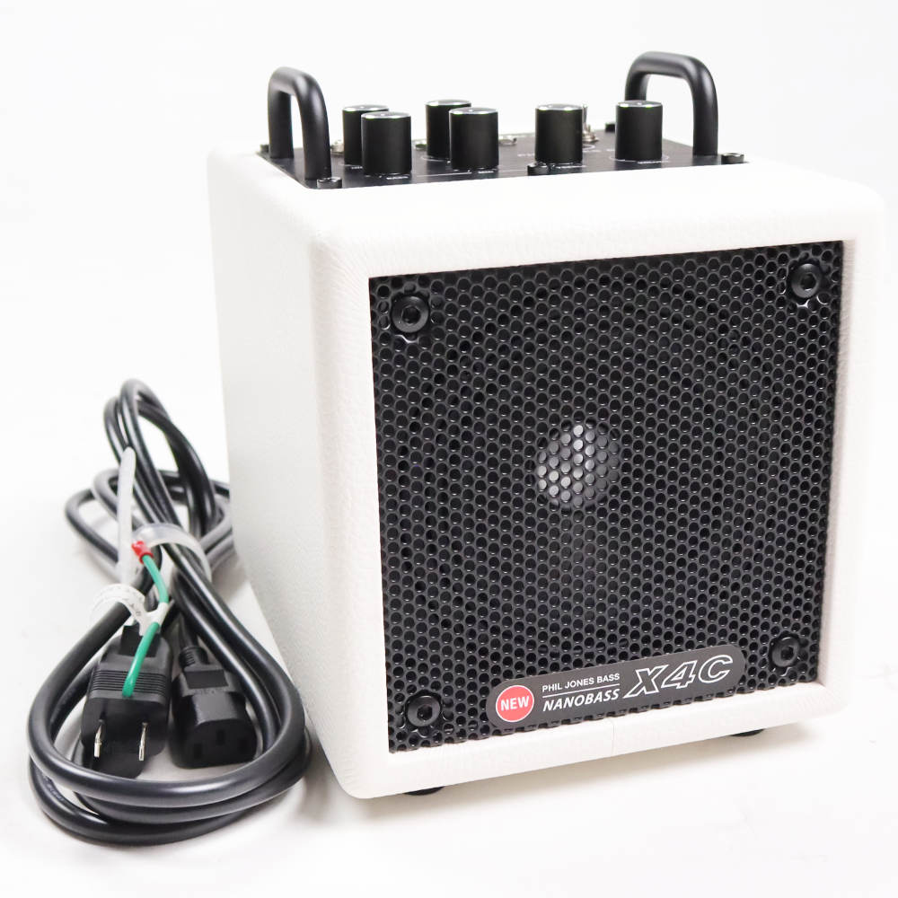【中古】 PHIL JONES BASS NANOBASS X4C White 小型ベースアンプ コンボ USBモバイルバッテリー対応