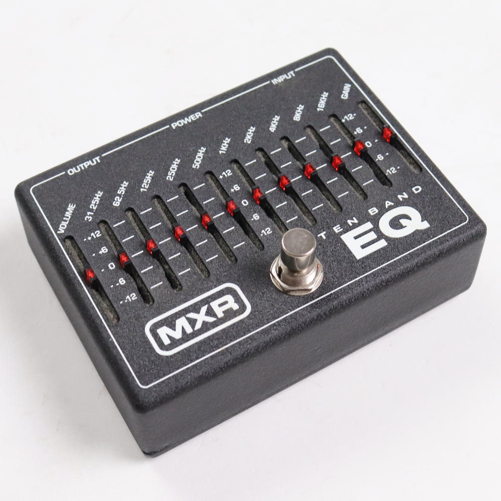 【中古】 MXR グラフィックイコライザー エフェクター M108 10 Band Graphic EQ ギターエフェクター M-108 本体画像 斜め 2