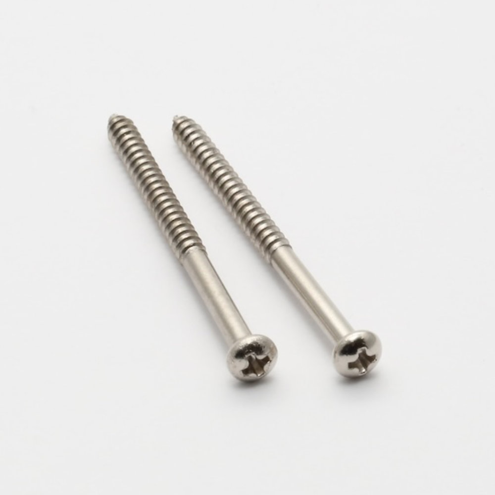 Advanced Music Products #3x1-3/8” P-90/ Thunderbird / Set of 2 / Nickel ピックアップマウント用 ねじセット