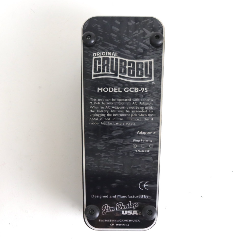 【中古】 ワウ エフェクター JIM DUNLOP Cry Baby GCB-95 ワウペダル ボトム画像