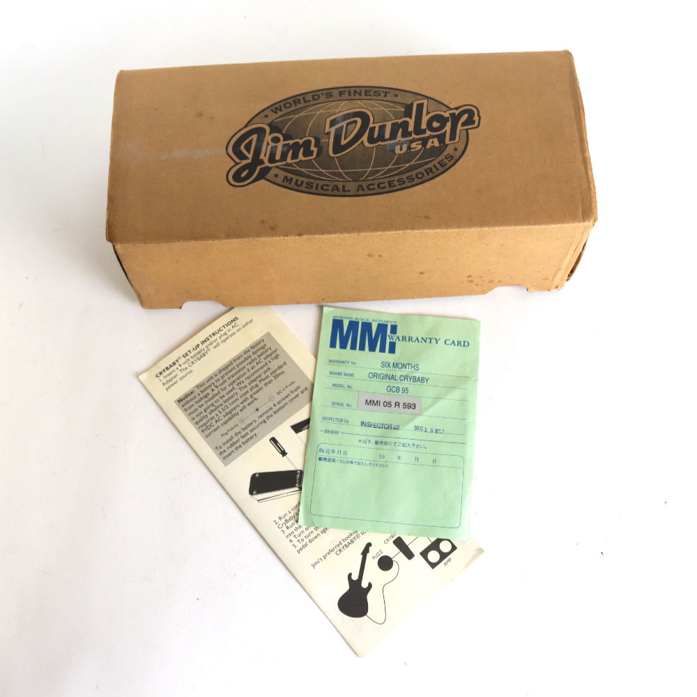 【中古】 ワウ エフェクター JIM DUNLOP Cry Baby GCB-95 ワウペダル 付属品画像
