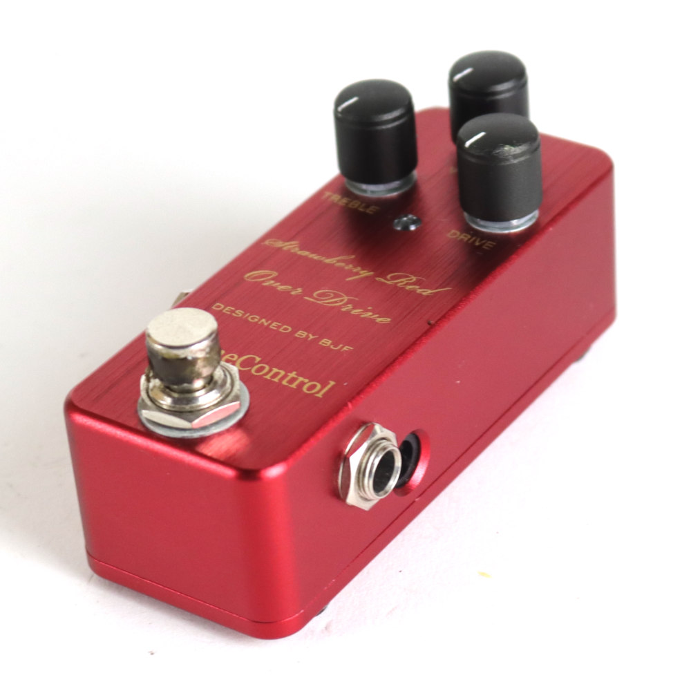 【中古】 オーバードライブ ONE CONTROL STRAWBERRY RED OVER DRIVE ワンコントロール ストロベリーレッド ワンコン 斜めアングル画像