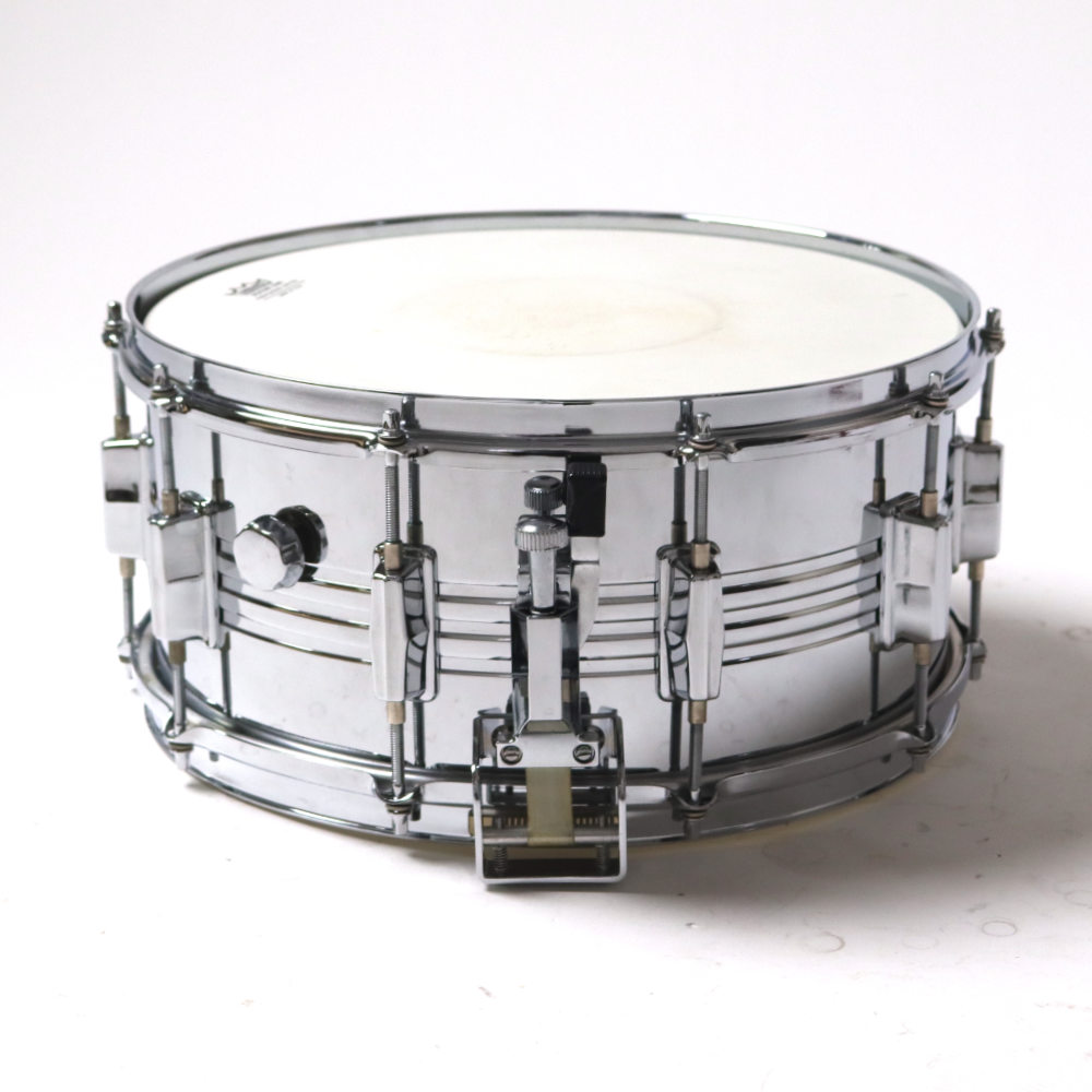 【中古】 スネアドラム パール Pearl S-314D Steel shell 14x6.5 スネアドラム Made in Japan サイド画像