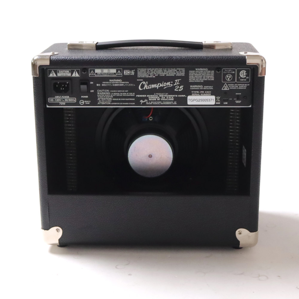 【中古】 Fender フェンダー Champion II 25 100V JP ギターコンボアンプ リア画像