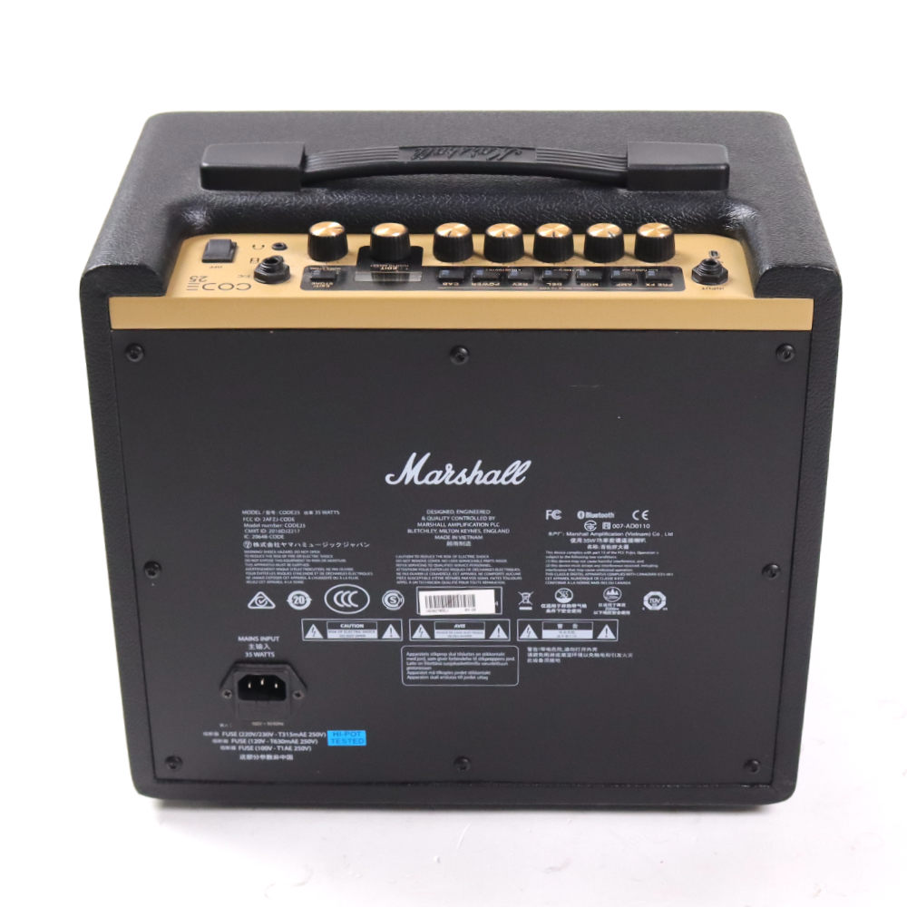 【中古】 マーシャル MARSHALL CODE25 フルモデリング 小型ギターアンプ コンボ リア画像