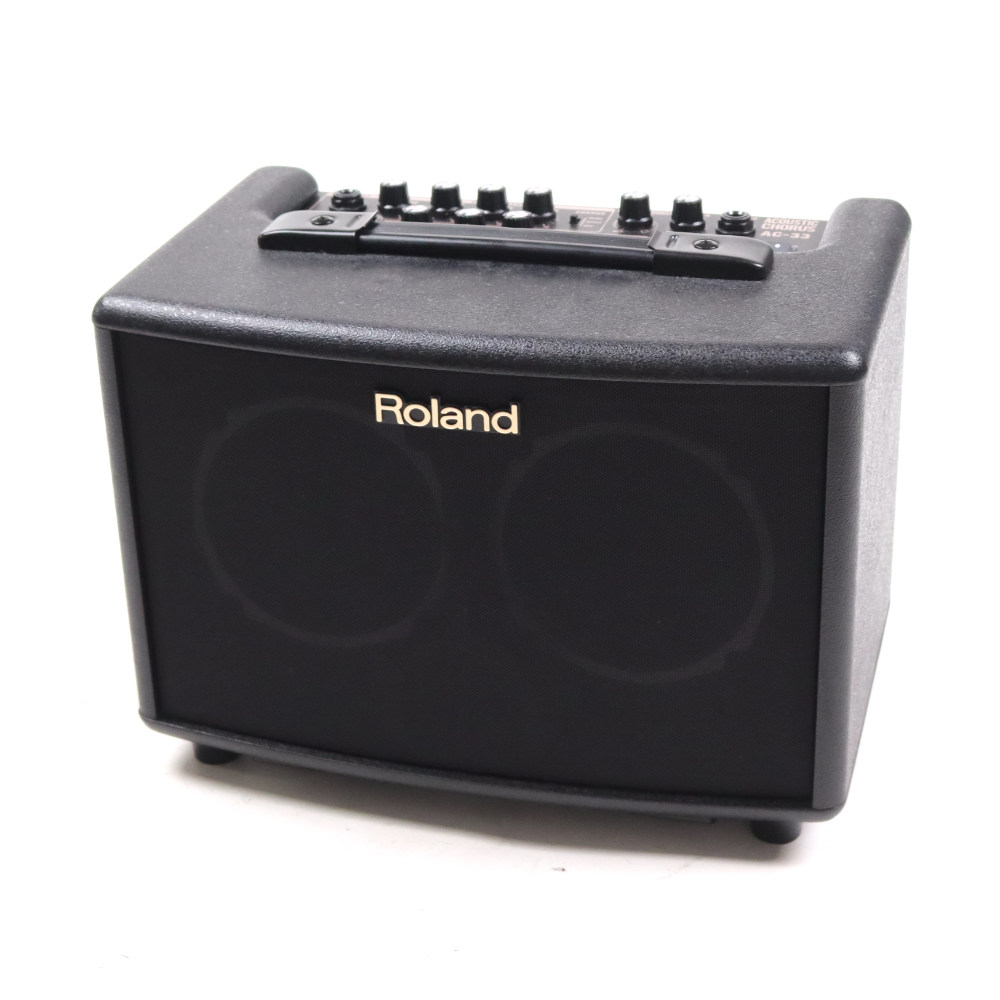 【中古】 アコギアンプ ローランド ROLAND AC-33 アコースティックギター用アンプ アコギアンプ ブラック