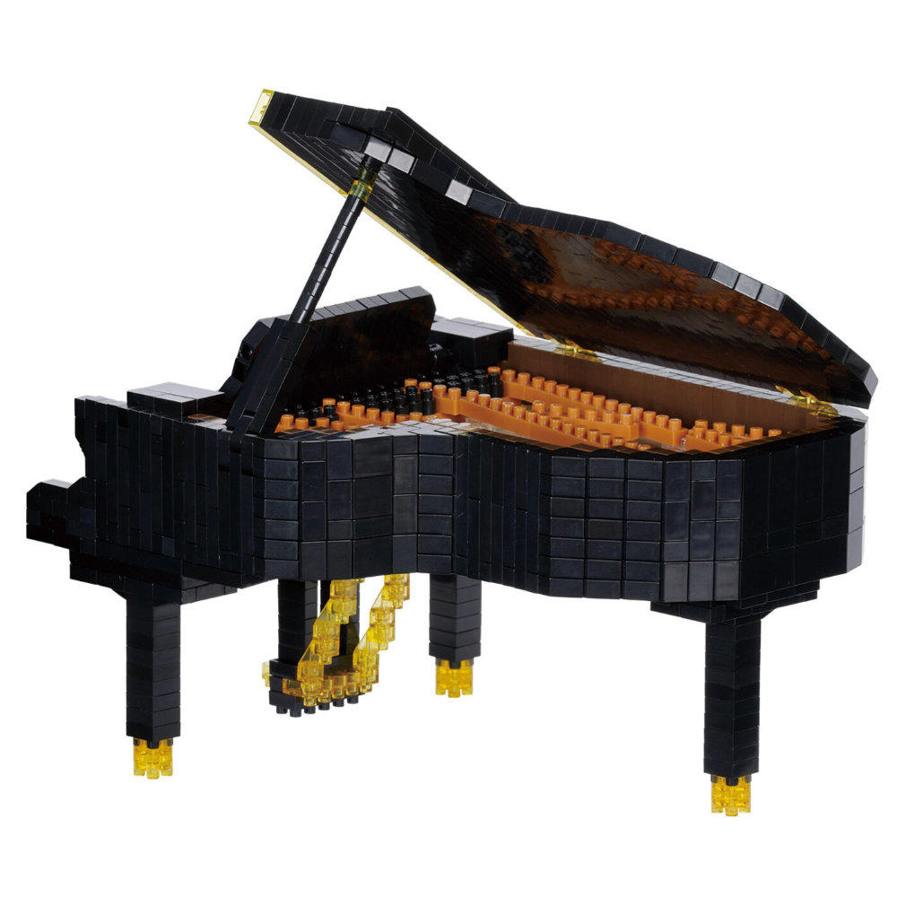 ナノブロック KAWAI グランドピアノ カワダ 組み立てイメージ