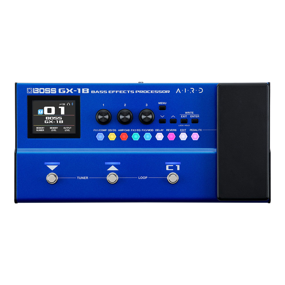 【再生品】 BOSS ボス GX-1B ベース用マルチエフェクター Bass Effects Processor (BOSS GT-1B 後継機種) メーカー再生品 アウトレット 正面