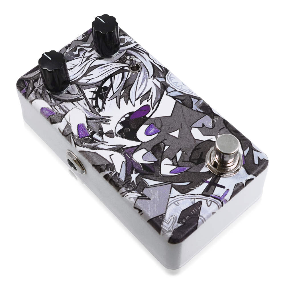 Animals Pedal アニマルズペダル Custom Illustrated DSMIIF ちゃっぴー #01 オートワウ フィルター ギターエフェクター 斜めアングル画像