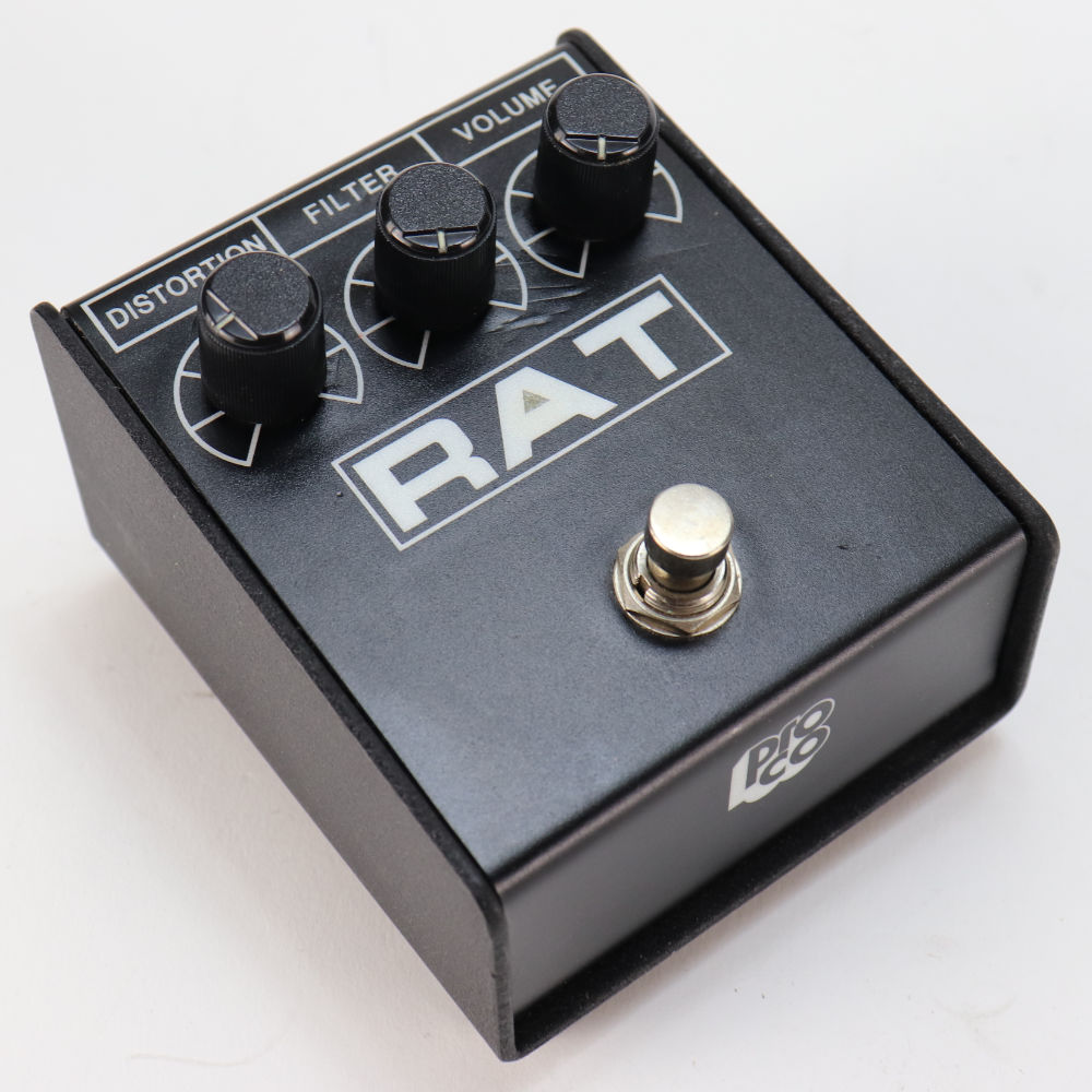 【中古】 ディストーション PROCO RAT2 エフェクター プロコ ラット RAT スラントボディー 3.5mmアダプタージャック 本体画像 斜め 2